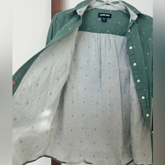 Women’s‎ Lands End Button Down Western/bohemian shirt- XS - Picture 3 of 5